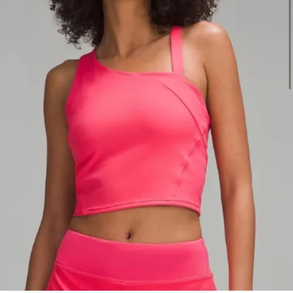 Lululemon Everlux Asymmetrical Tennis Tank Top Lip Gloss - Picture 10 of 11
